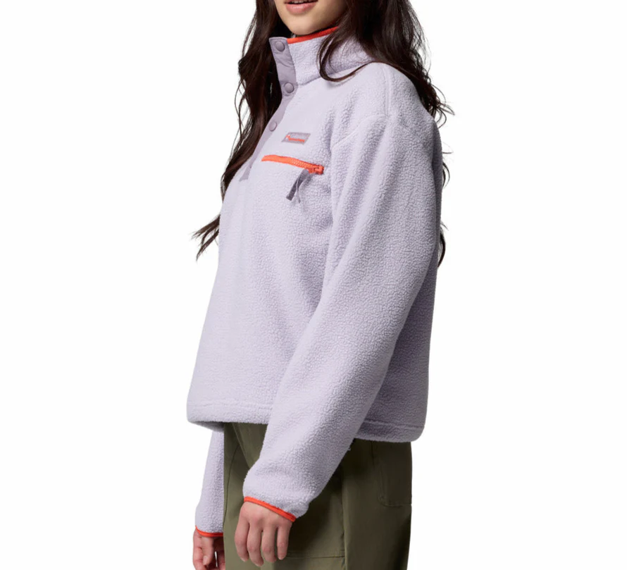 Columbia Womens Helvetia II Cropped Half Snap Fleece Pullover Jacket - Image 2