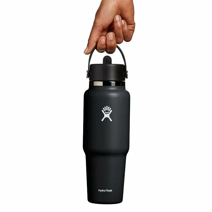 Hydro Flask 32 oz. Wide Mouth Travel Bottle With Flex Straw Cap - Image 3