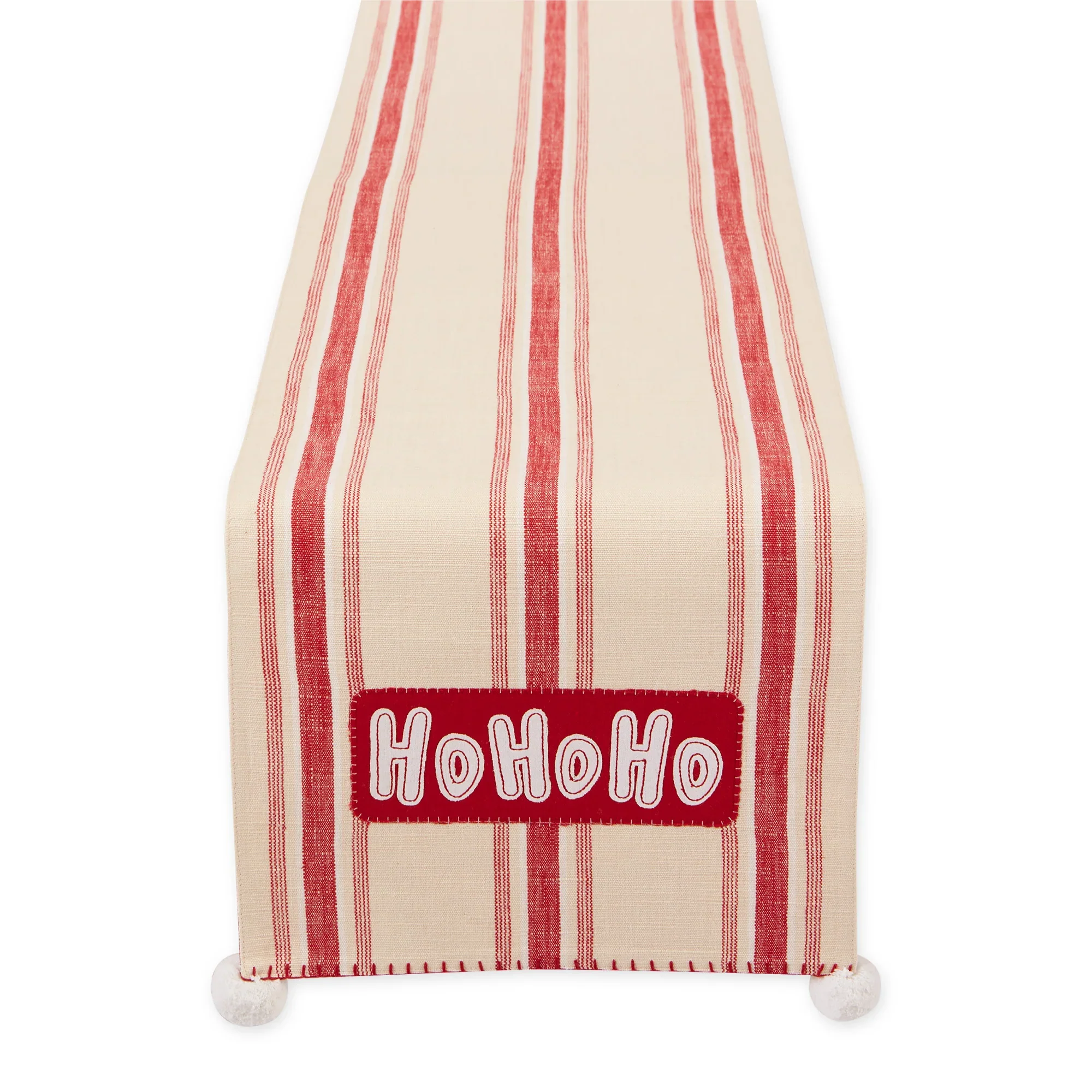 Design Imports Ho Ho Ho Santa! Embellished Table Runner