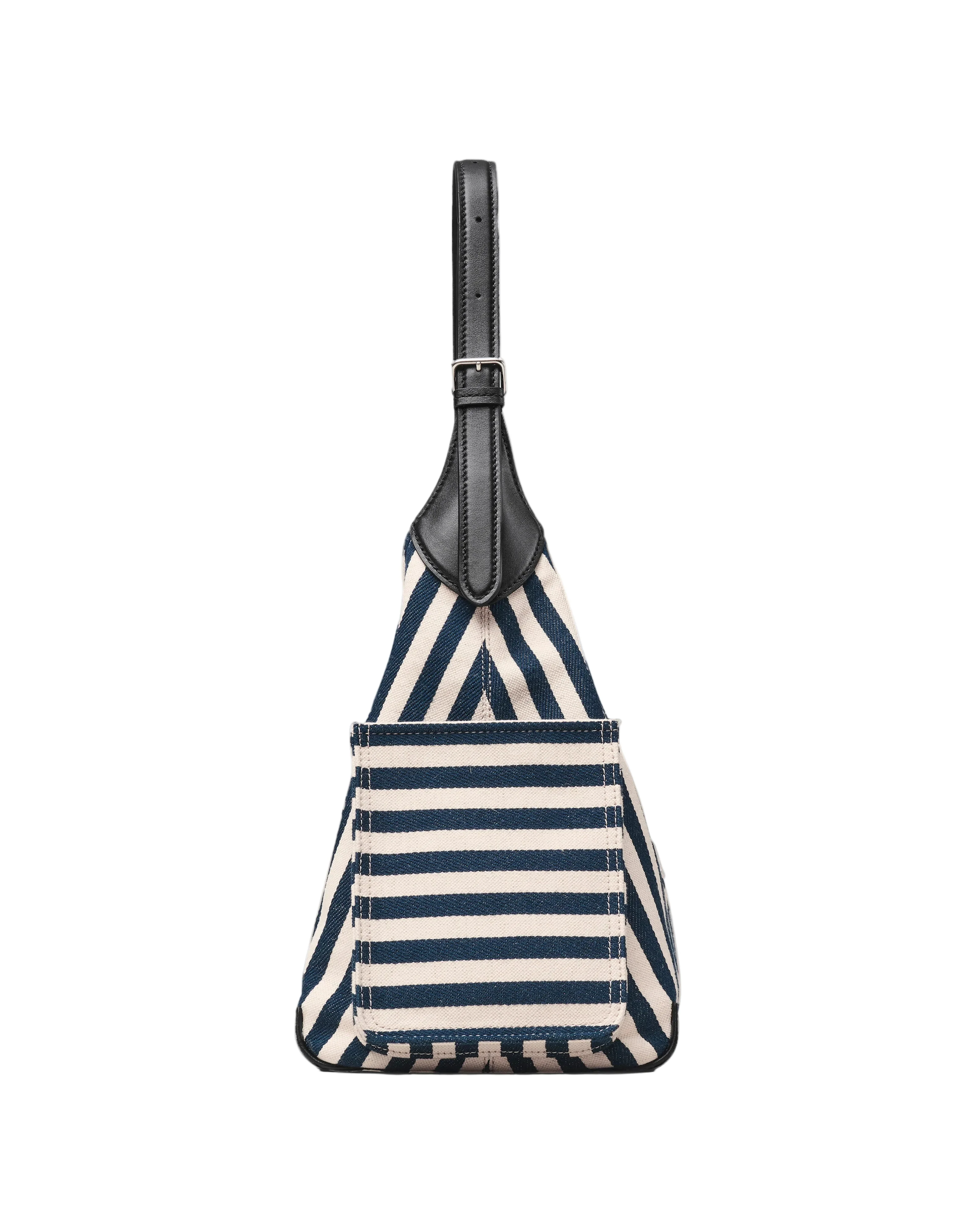 Marc Jacobs The Stripe Canvas Belted Sack Handbag - Image 4