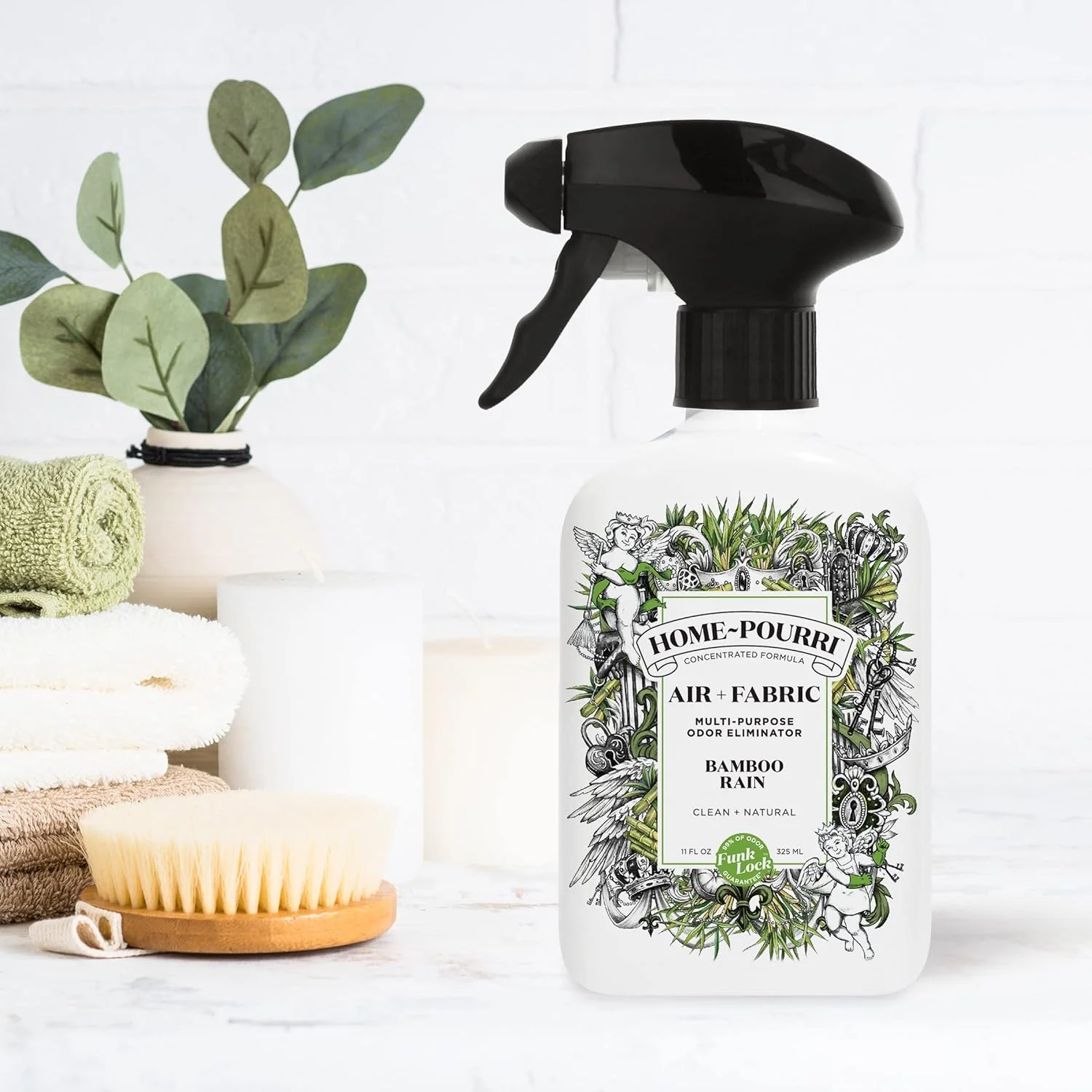 Home~Pourri Air + Fabric Multi-Purpose Odor Bamboo Rain Freshener Spray - 11 oz. - Image 3
