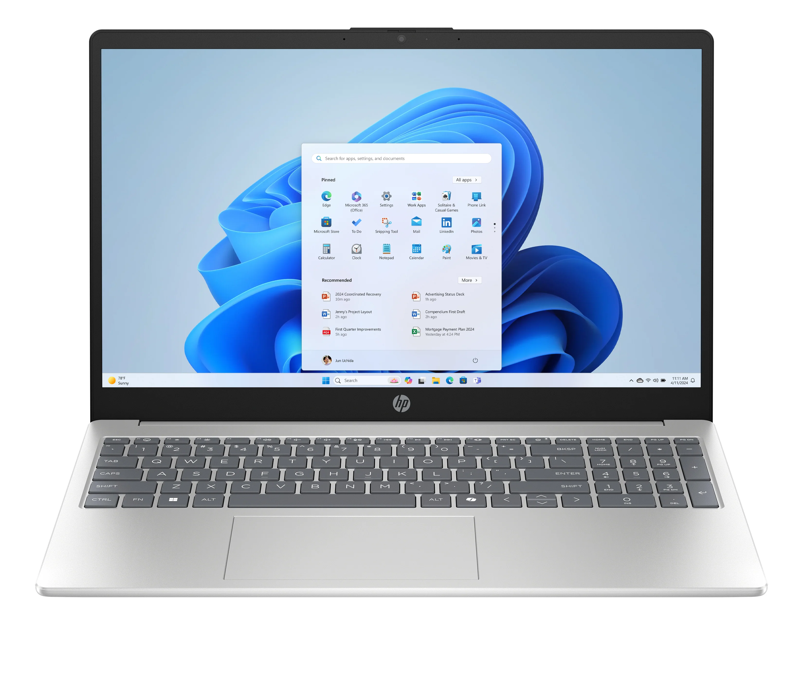 HP 15.6 inch Laptop PC 15-fd1225nr