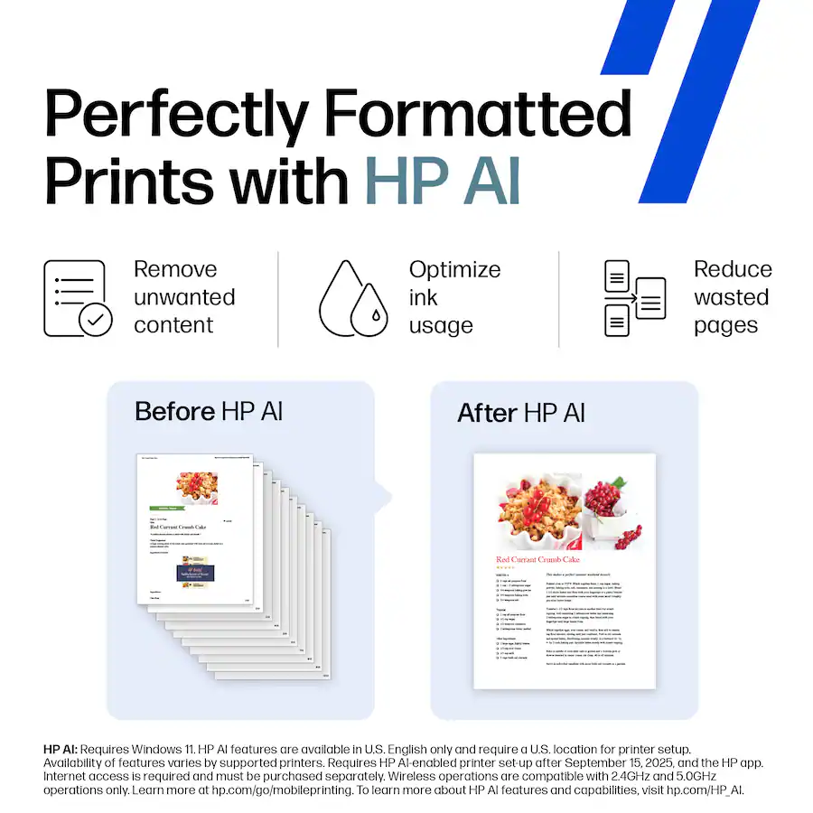 HP DeskJet 2827e Wireless AI-Enabled All-in-One Inkjet Printer - Image 7