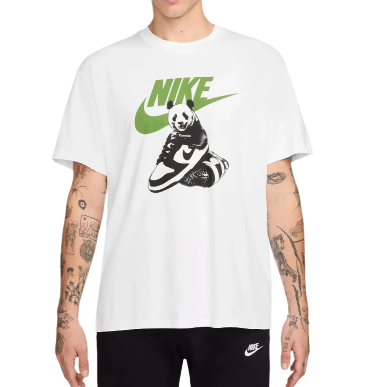 Nike Mens Summit Panda Short Sleeve T-Shirt - Image 2