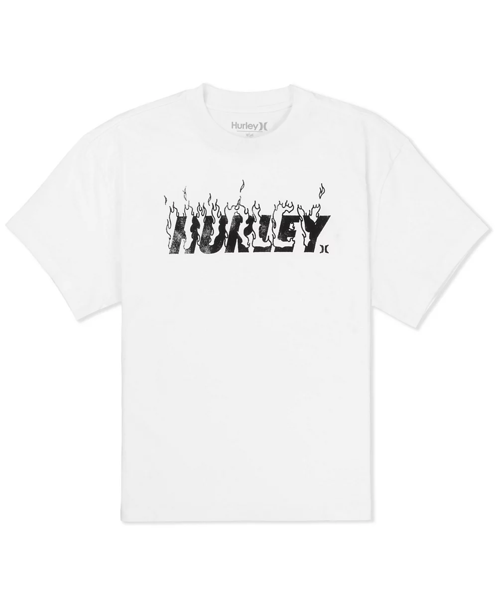 Hurley Mens On Fire Short Sleeve T-Shirt