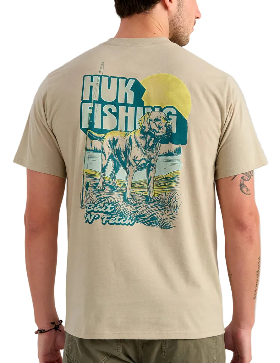 Huk Mens Bait 'N Fetch Short Sleeve T-Shirt - Image 2