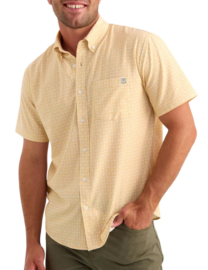 Huk Mens Kona Printed Short Sleeve Shirt - Image 3