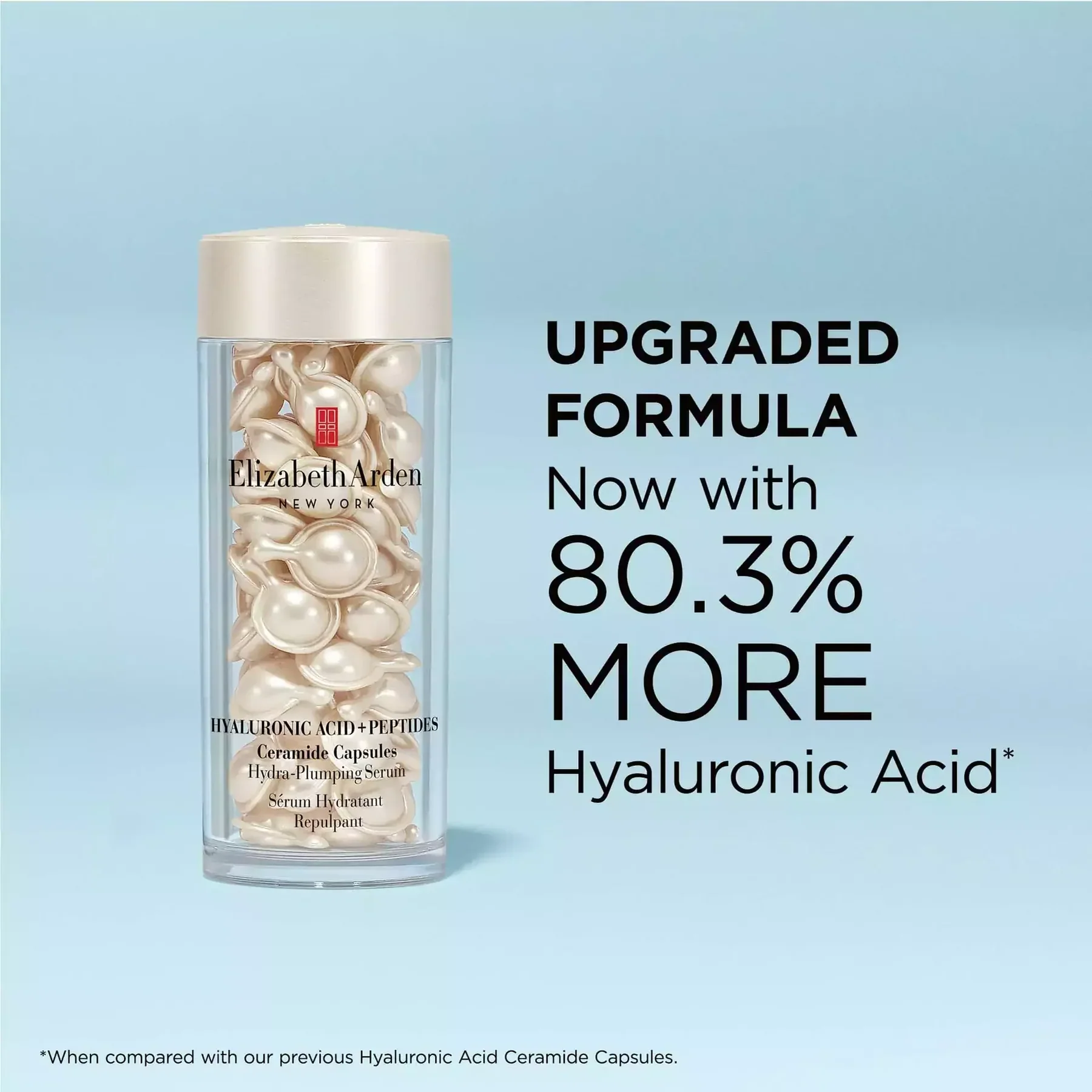 Elizabeth Arden Hyaluronic Acid + Peptides Ceramide Hydra-Plumping Serum Capsules - 60 Piece - Image 2