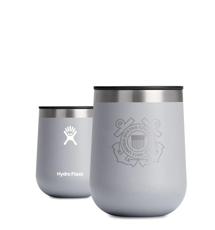 Coast Guard Hydro Flask 10 oz. Wine Tumbler