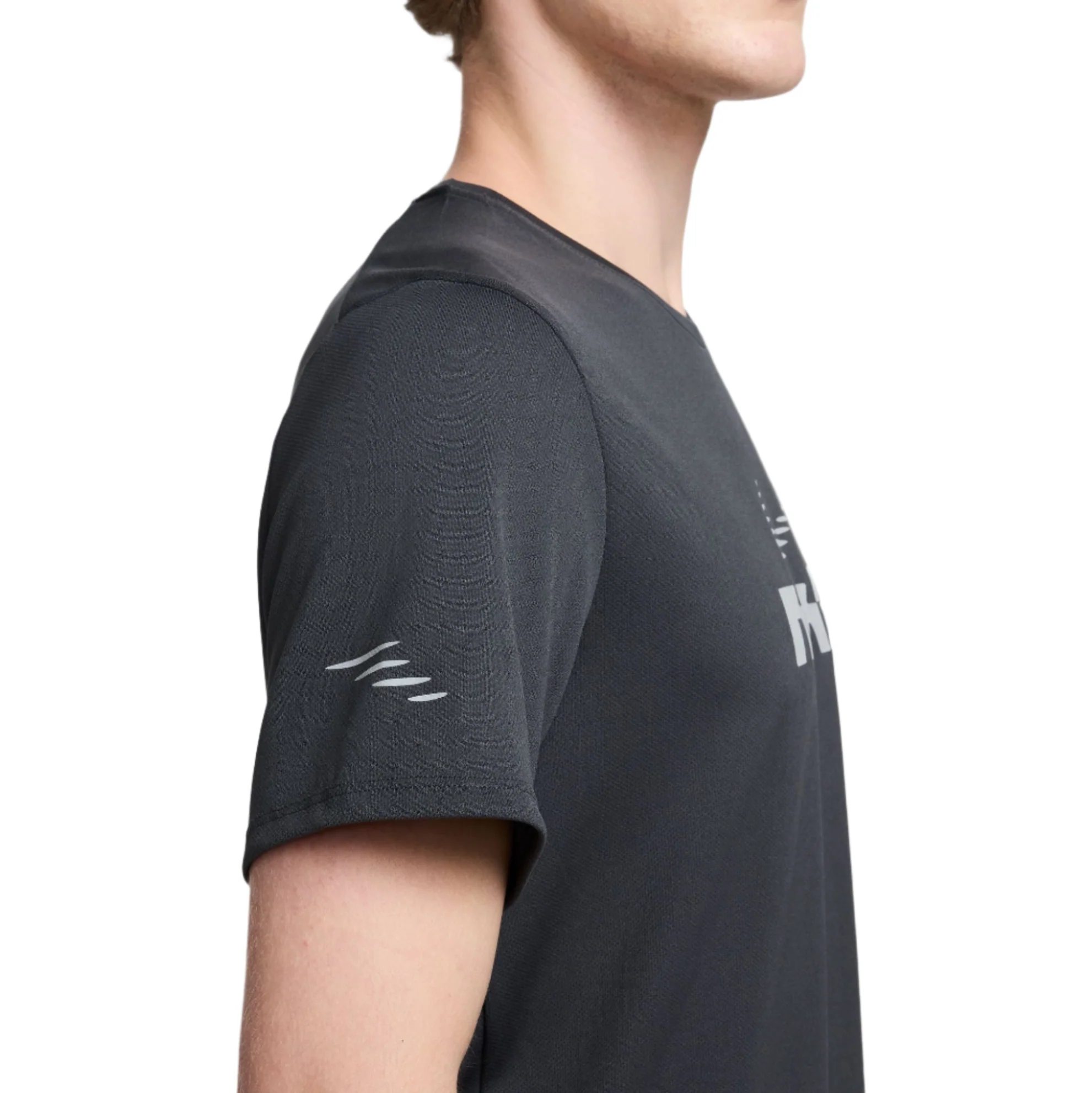 Nike Mens Dri-FIT Miler Flash UV Short Sleeve T-Shirt - Image 3