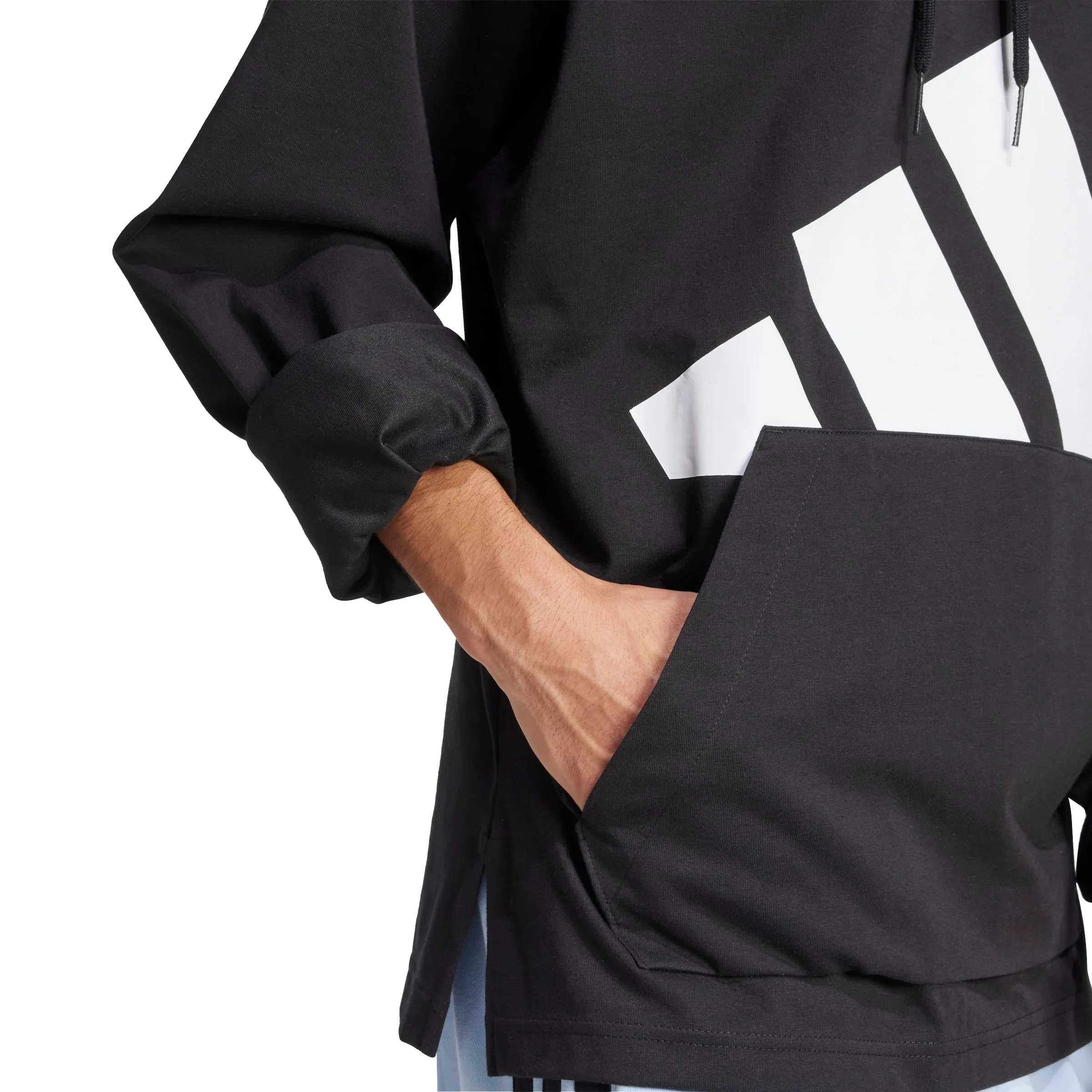 adidas Mens Essentials Big Logo Hoodie Sweatshirt - Image 6