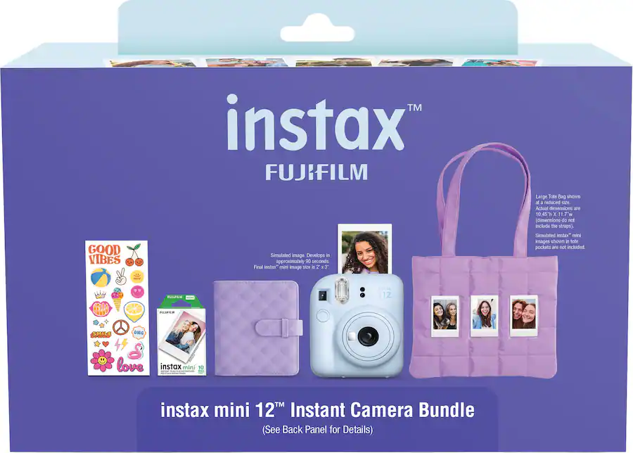 Fujifilm Instax Mini 12 Holiday Bundle 2025 - Pastel Blue - Image 2
