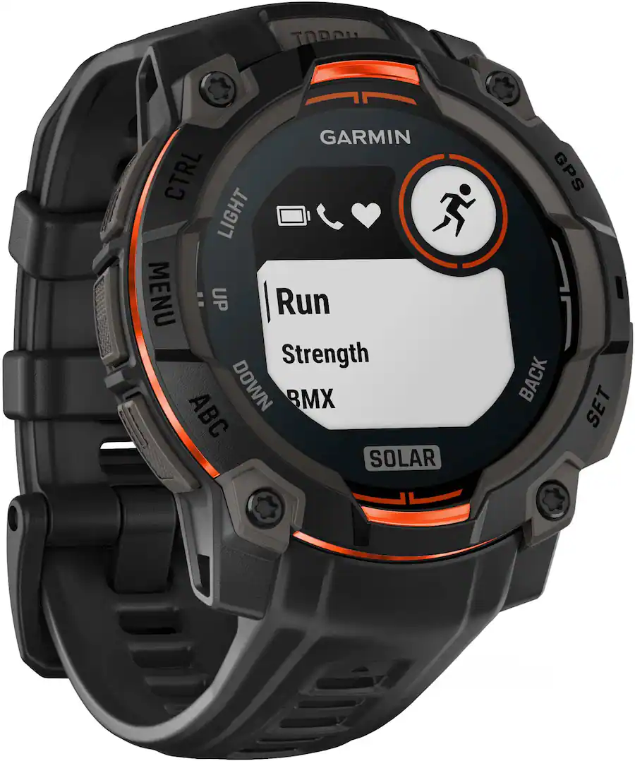 Garmin Instinct 3 GPS Smartwatch - 45 MM Solar Black with Black Band - Image 4