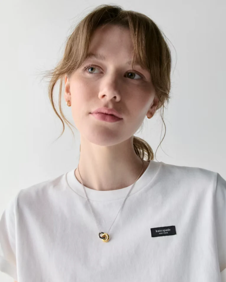 Kate Spade Interlock Small Pendant Necklace - Image 3