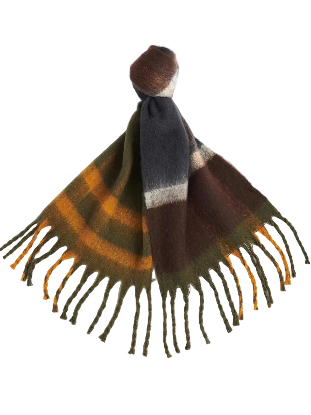 Barbour Womens Isla Tartan Boucle Scarf - Image 2