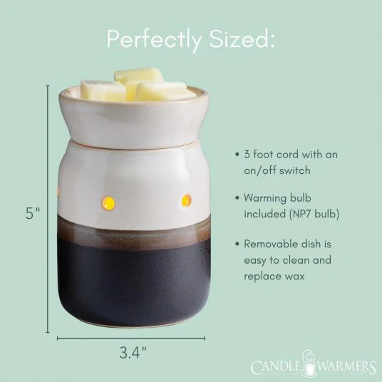 Candle Warmers Etc. Ivory & Iron Midsize Illumination Fragrance Warmer - Image 4