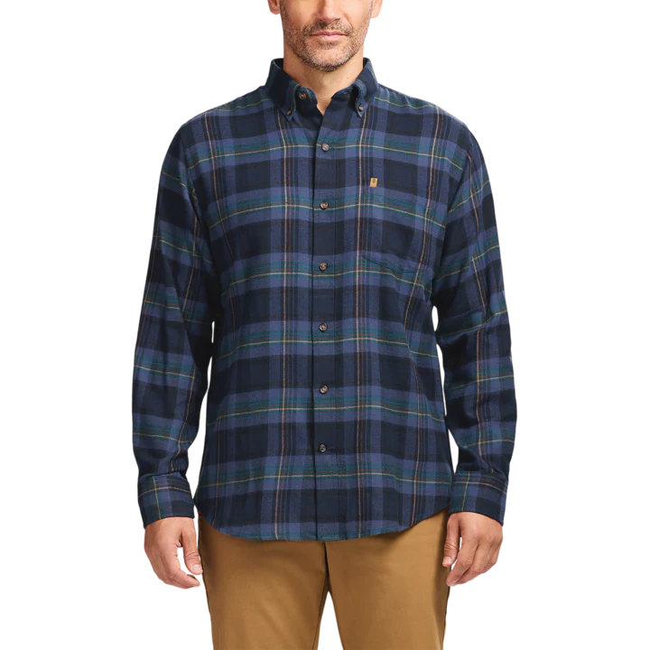 IZOD Mens Stratton Flannel Long Sleeve Shirt - Image 2
