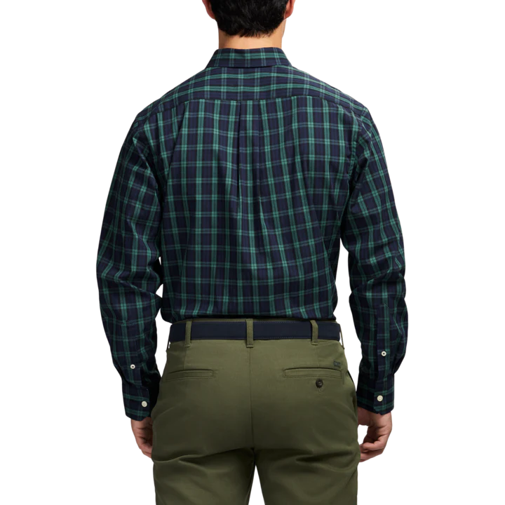 IZOD Mens Holiday Tartan Long Sleeve Woven Shirt - Image 4
