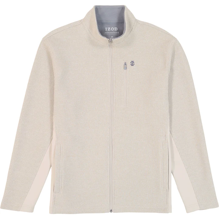 IZOD Mens Advantage Performance Shaker Fleece Jacket - Image 2