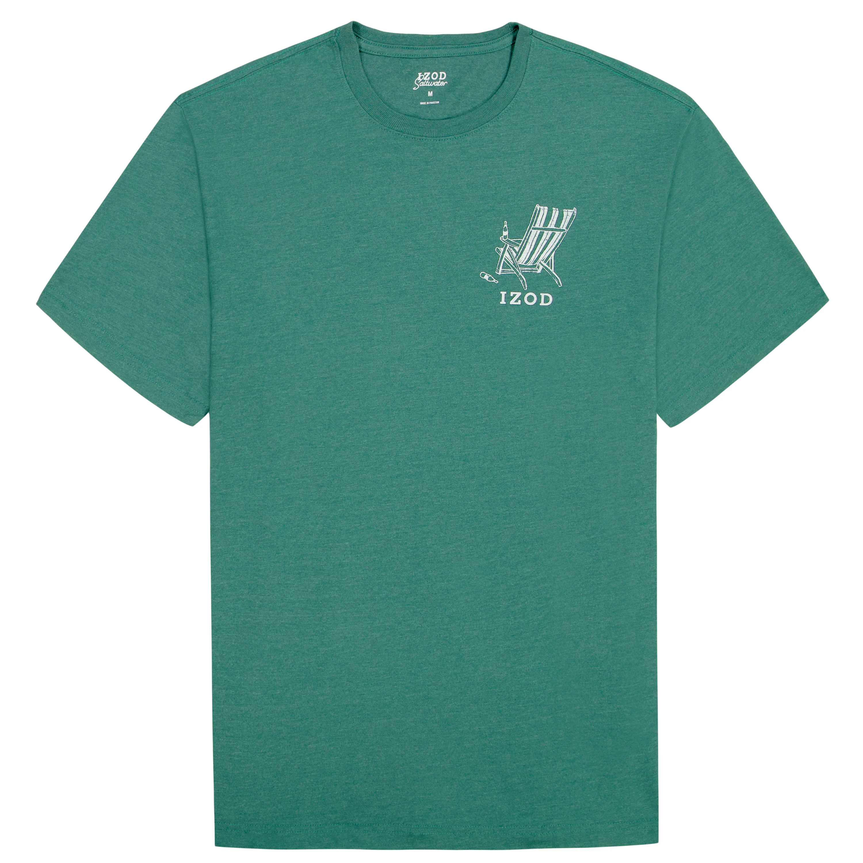 IZOD Mens Saltwater Graphic Short Sleeve T-Shirt - Image 2
