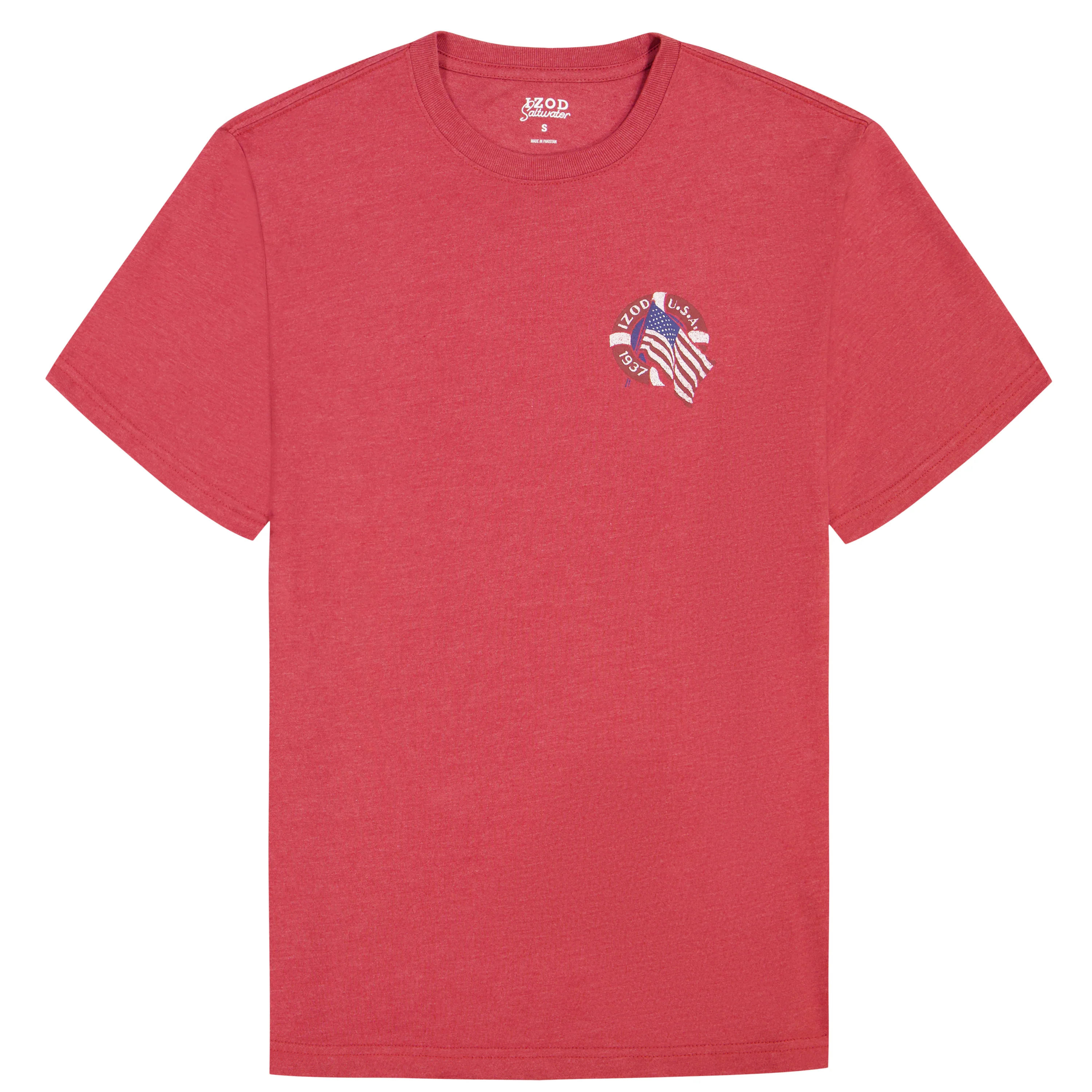 IZOD Mens Saltwater Graphic Short Sleeve T-Shirt - Image 2