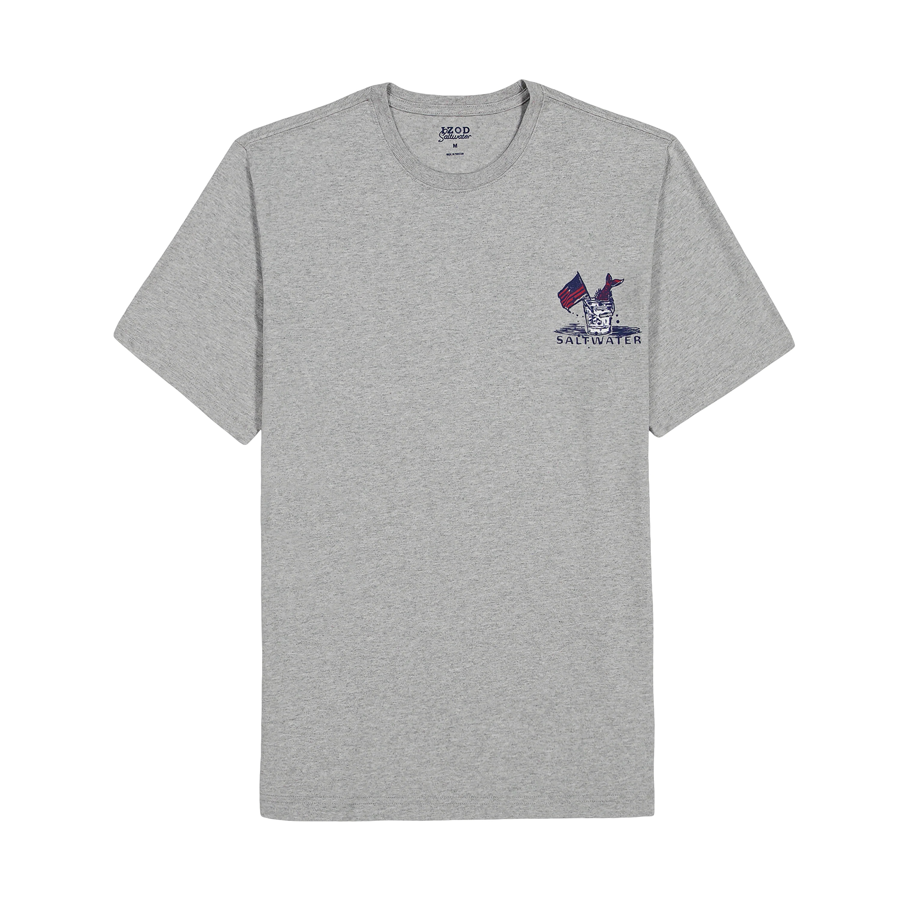 IZOD Mens Saltwater Graphic Short Sleeve T-Shirt - Image 2