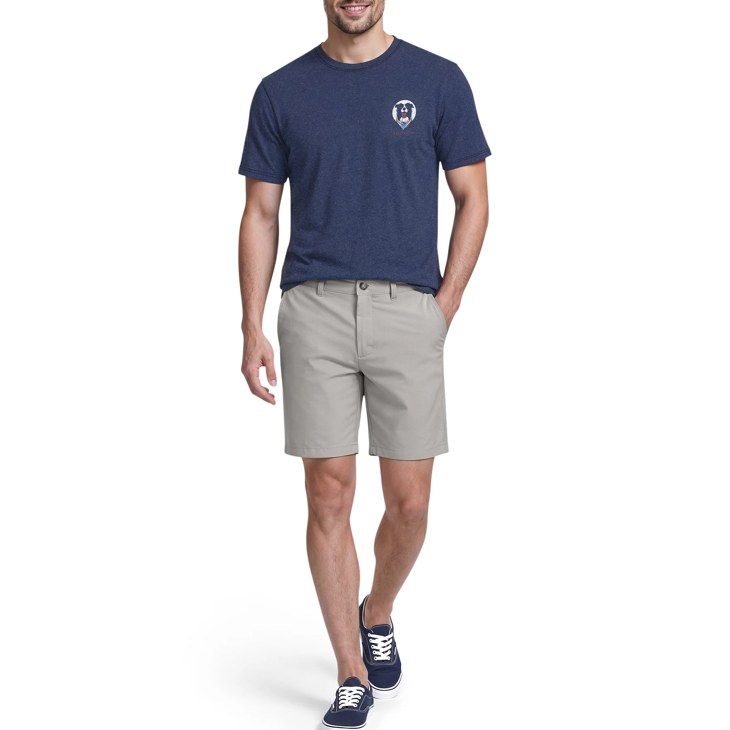 IZOD Mens Saltwater Graphic Short Sleeve T-Shirt - Image 6