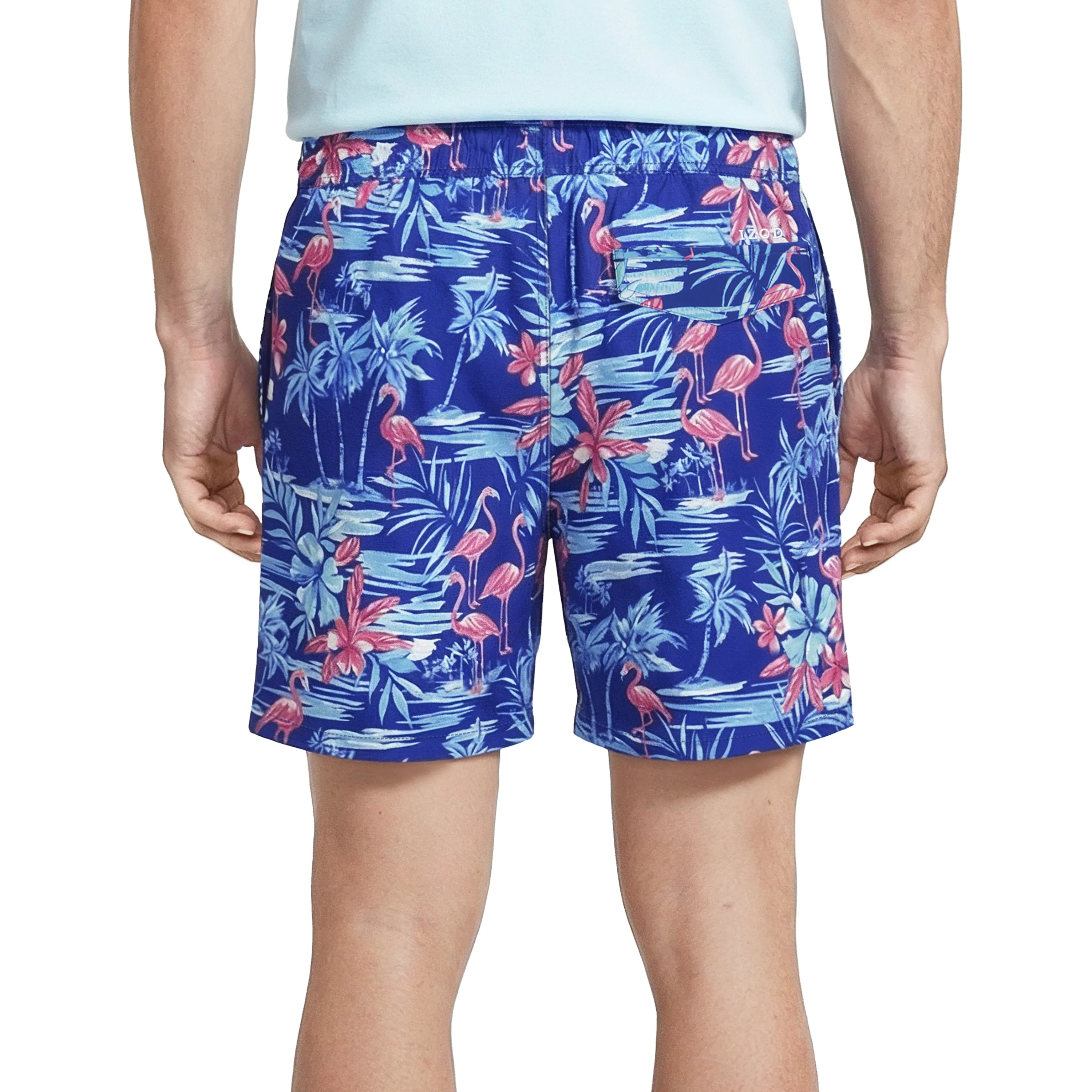 IZOD Mens Saltwater Beach Performance 17” Swim Trunks - Image 3