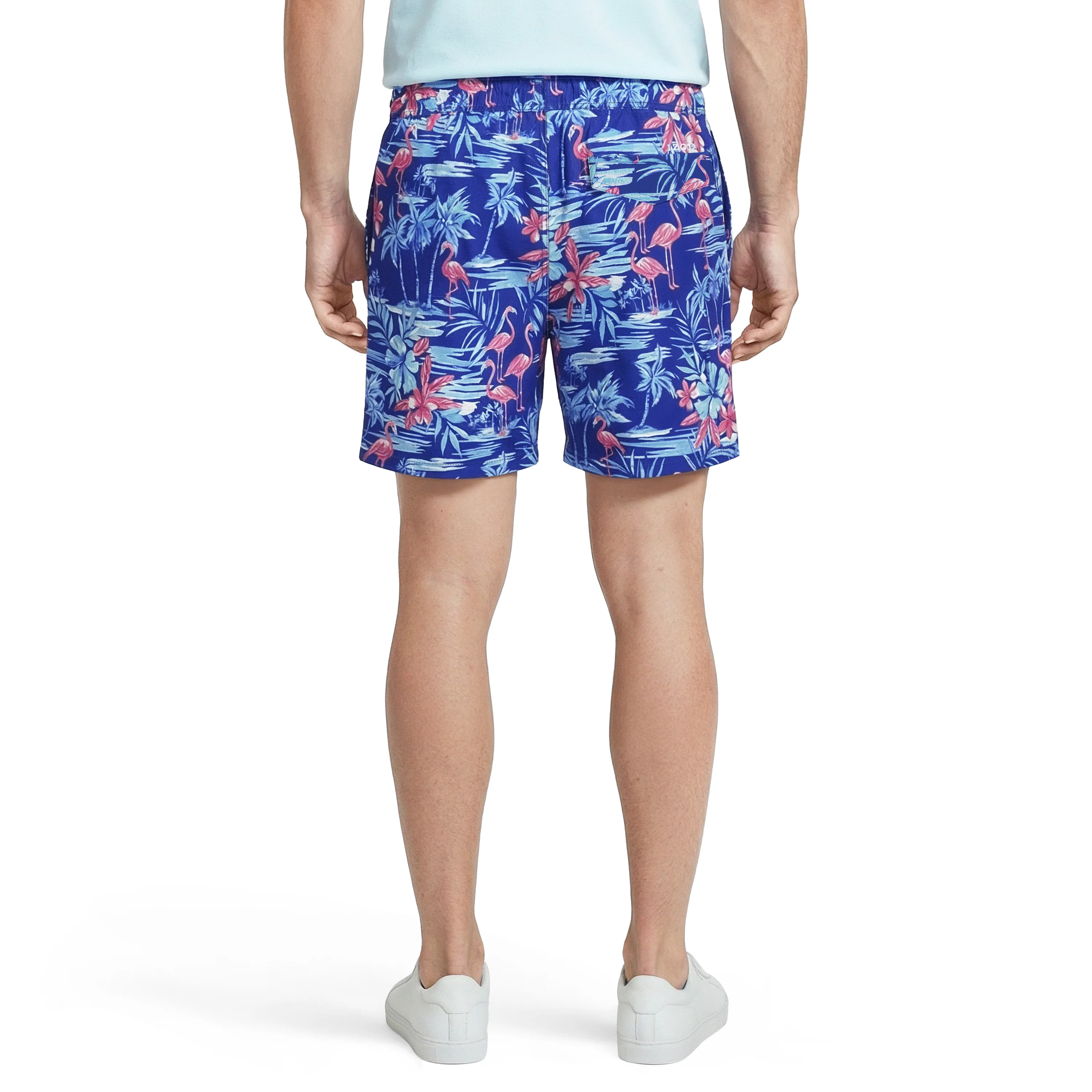 IZOD Mens Saltwater Beach Performance 17” Swim Trunks - Image 5