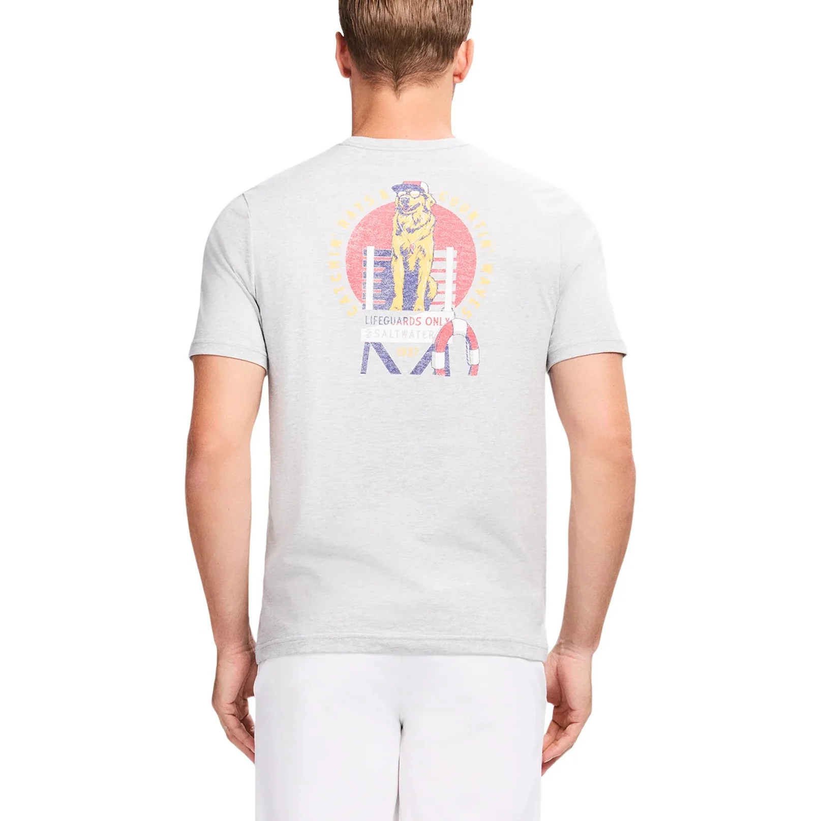 IZOD Mens Saltwater Catchin Rays Graphic Short Sleeve T-Shirt - Image 4