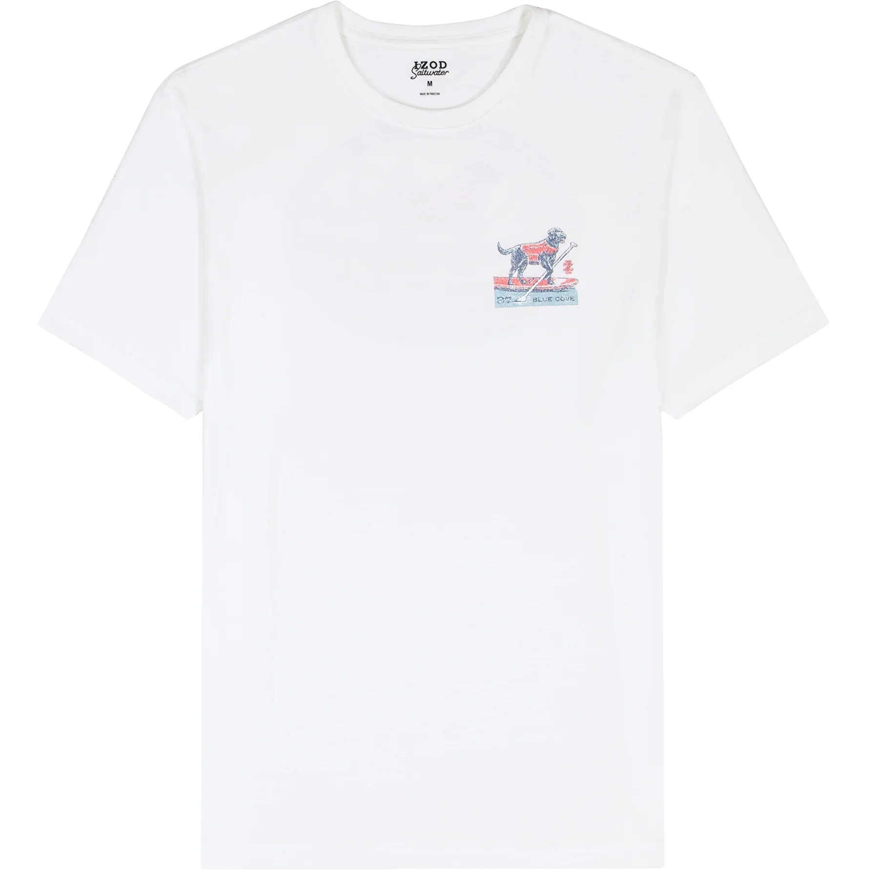 IZOD Mens Saltwater Sup Club Graphic Short Sleeve T-Shirt