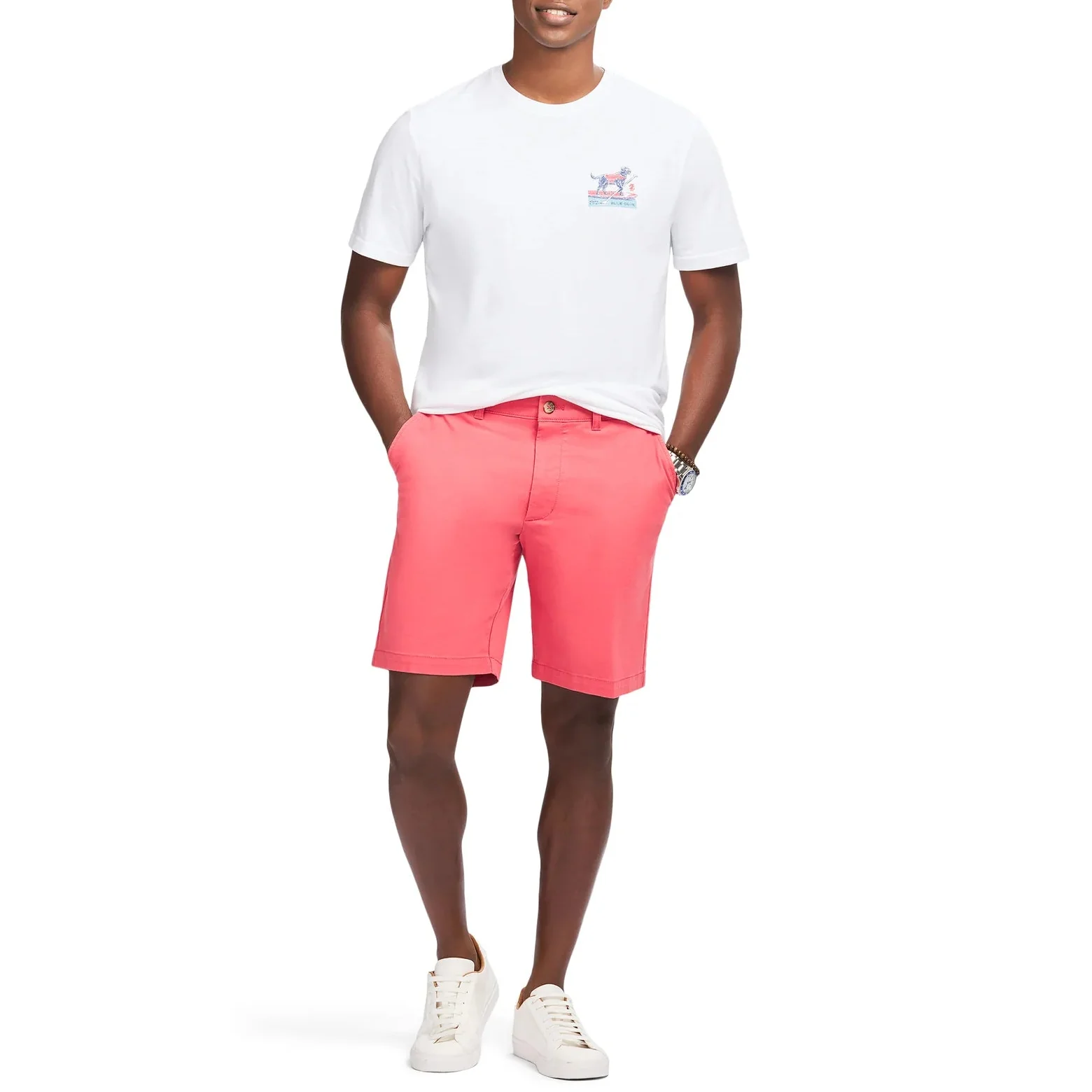 IZOD Mens Saltwater Sup Club Graphic Short Sleeve T-Shirt - Image 5