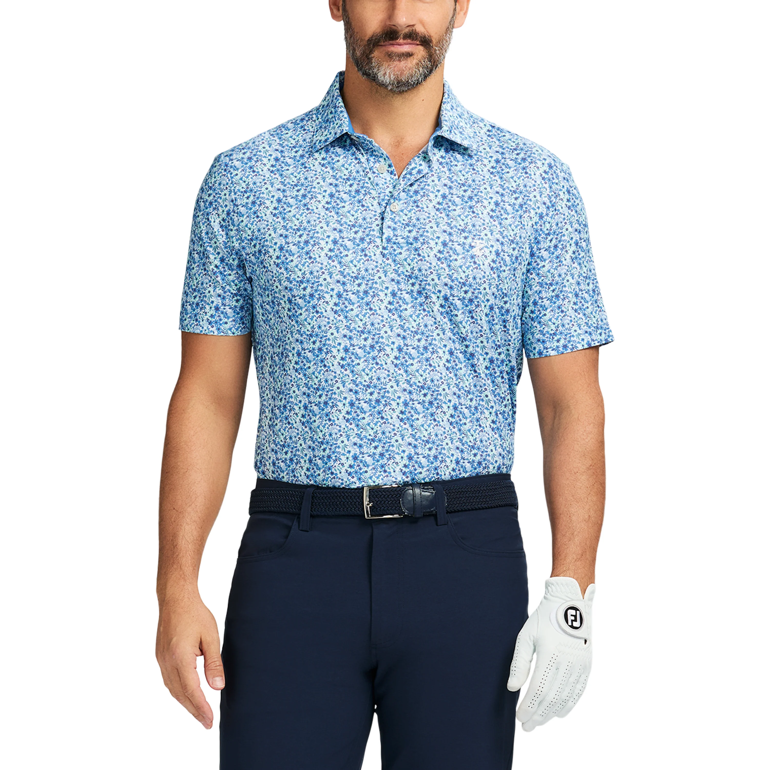 IZOD Mens Swingflex Elite Short Sleeve Golf Polo Shirt - Image 2