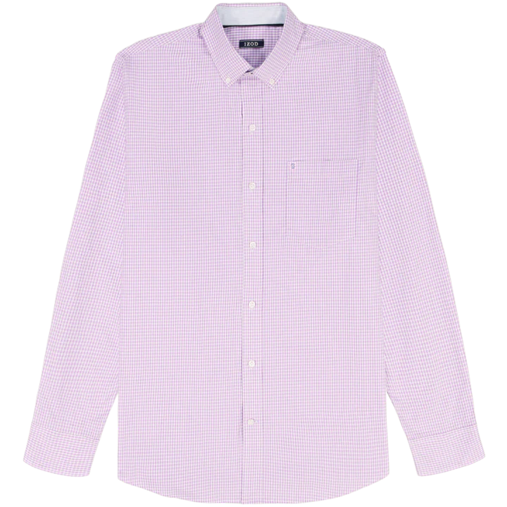 IZOD Mens Performance Comfort Long Sleeve Woven Shirt - Image 2