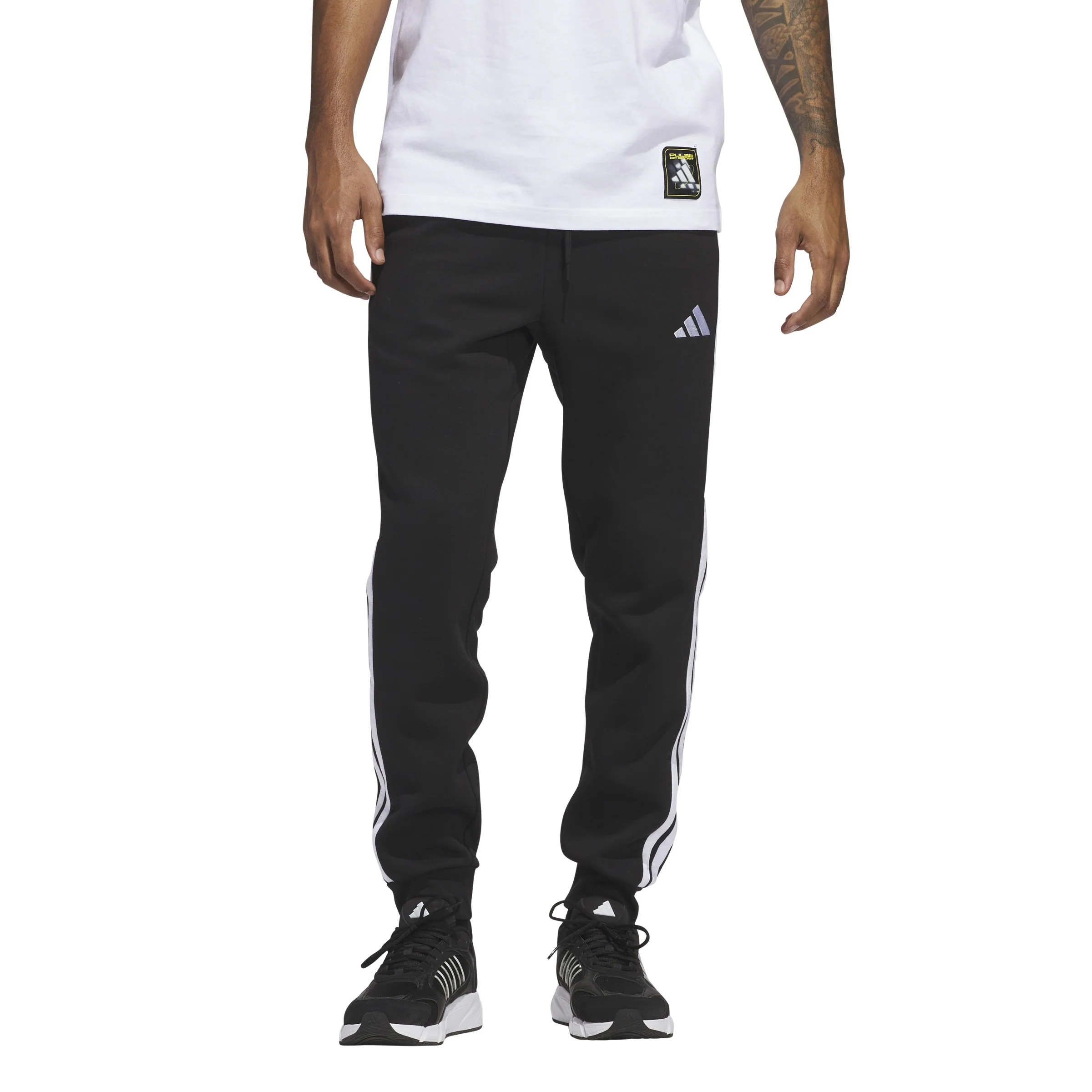 adidas Mens Essentials Stripe Jogger Pants - Image 2