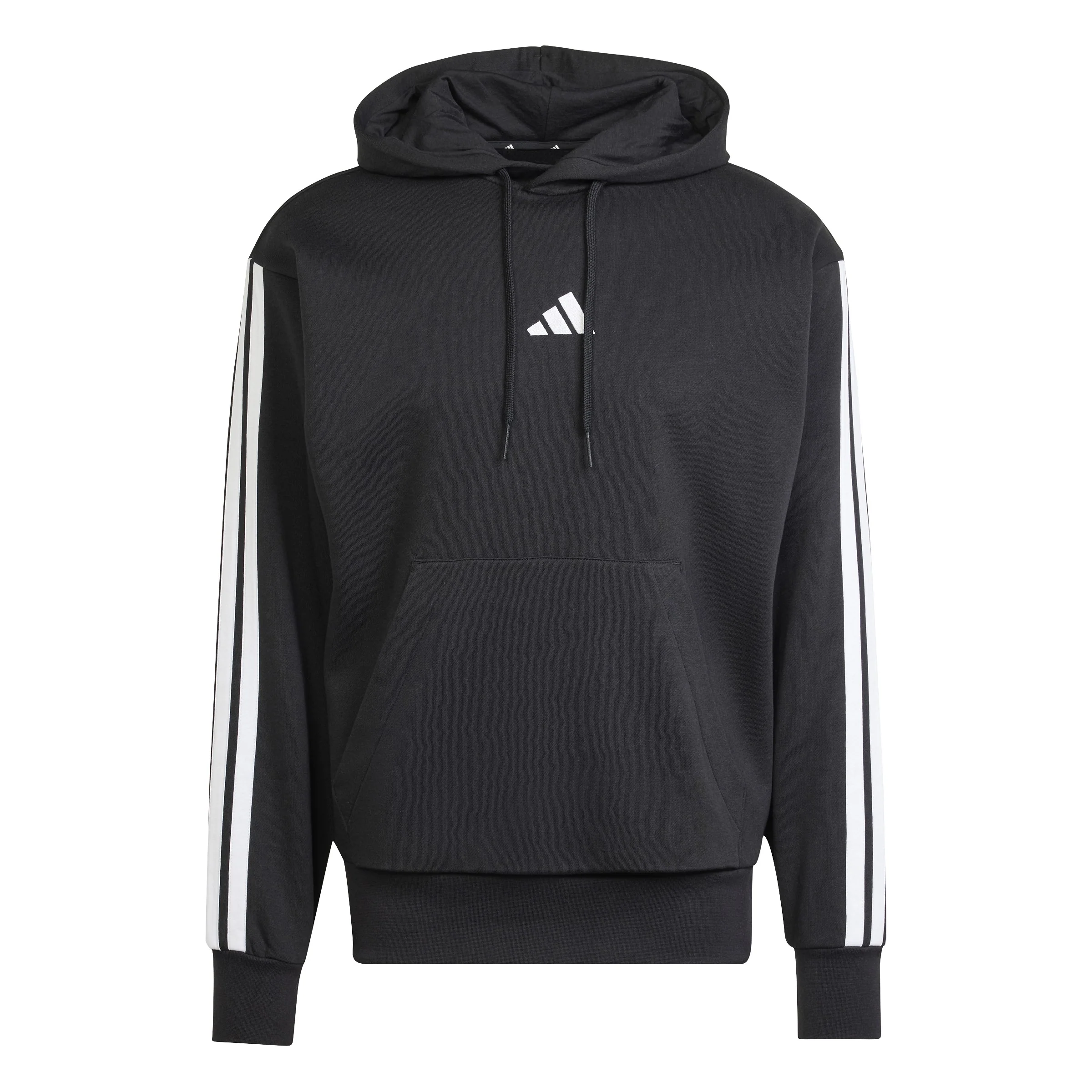 adidas Mens Essentials 3-Stripe Pullover Hoodie