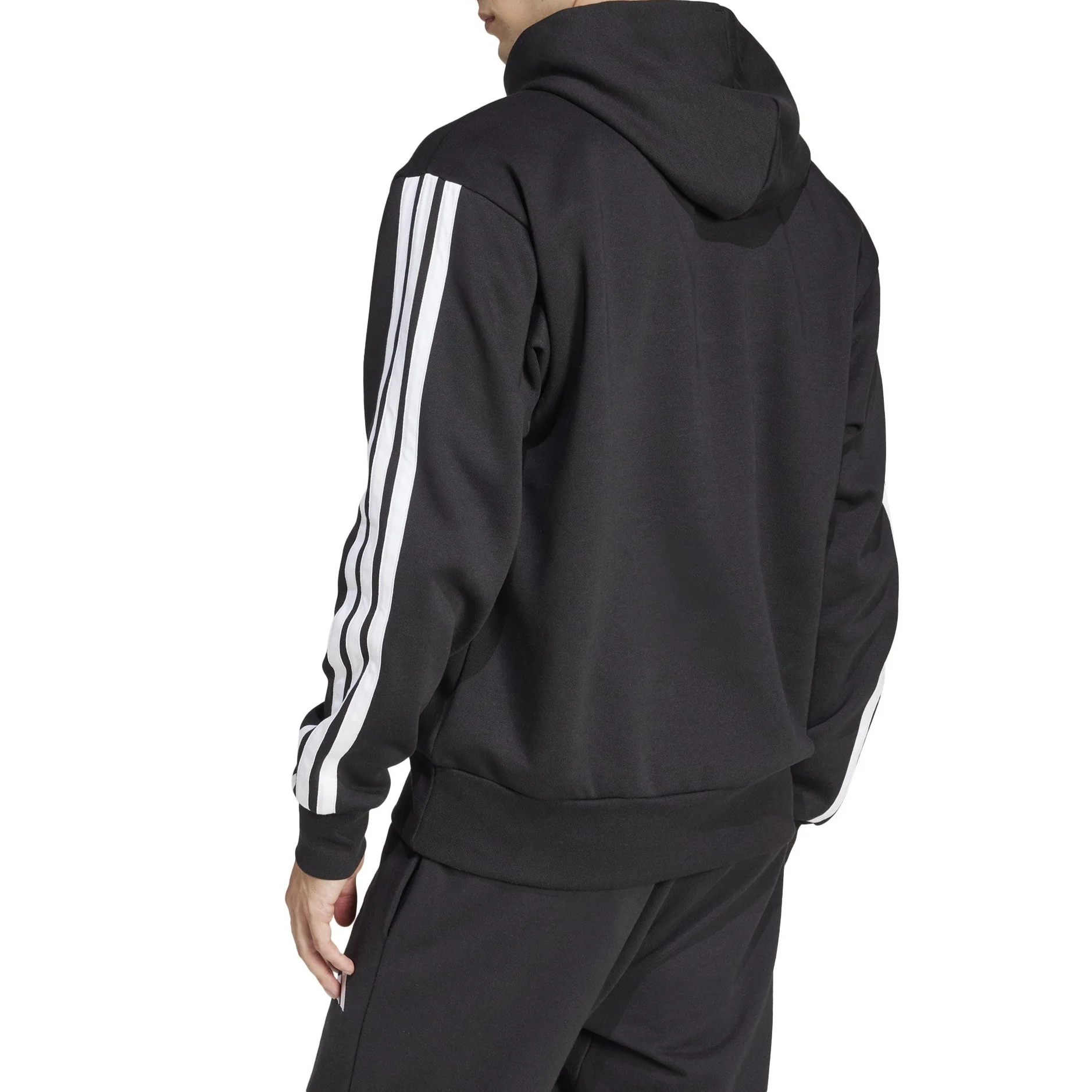 adidas Mens Essentials 3-Stripe Pullover Hoodie - Image 3