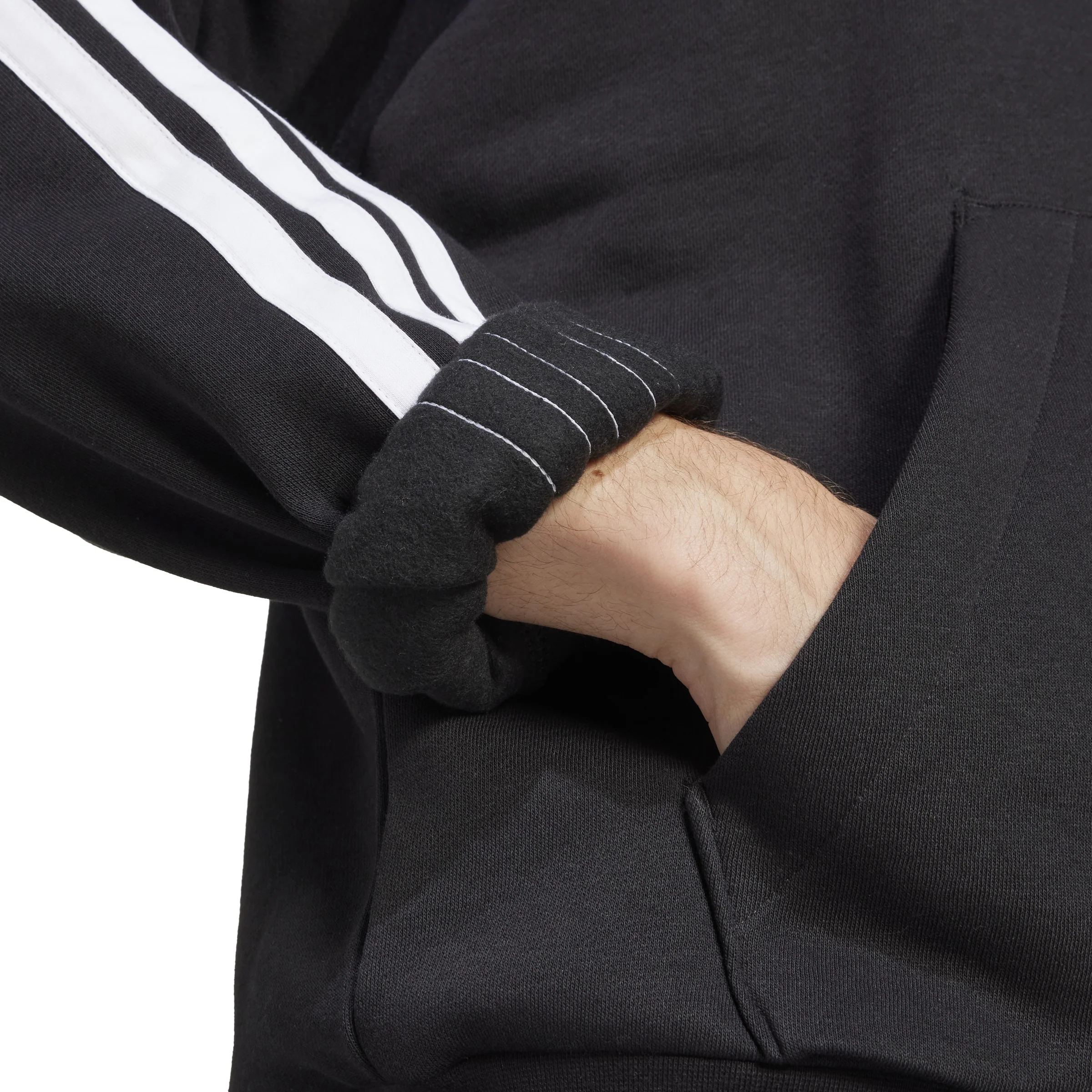 adidas Mens Essentials 3-Stripe Pullover Hoodie - Image 6