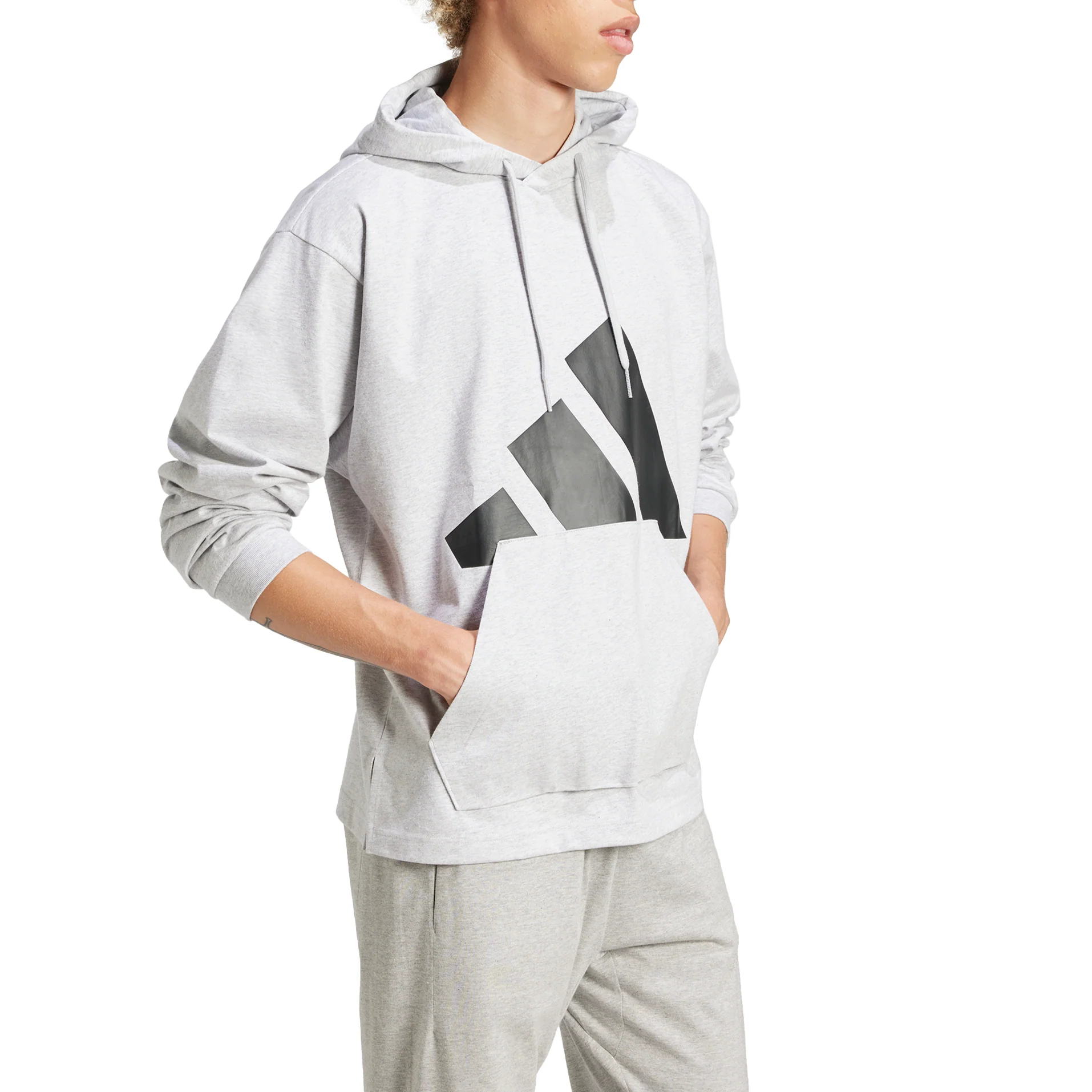 adidas Mens Essentials Big Logo Pullover Hoodie - Image 3
