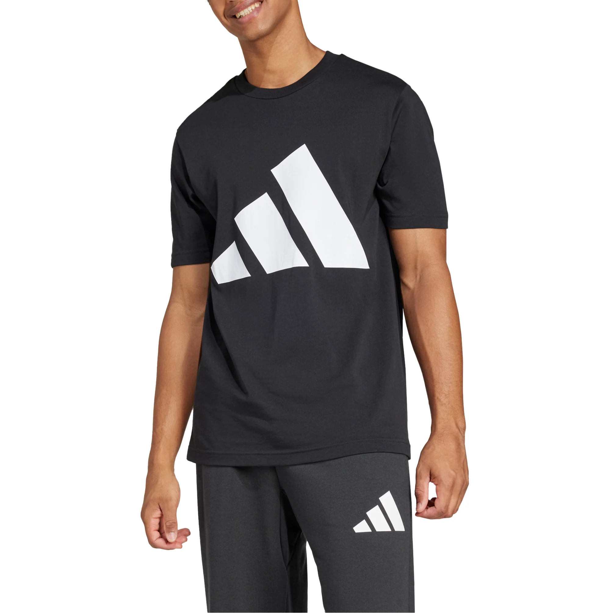 adidas Mens Essentials Big Logo Short Sleeve t-Shirt - Image 2