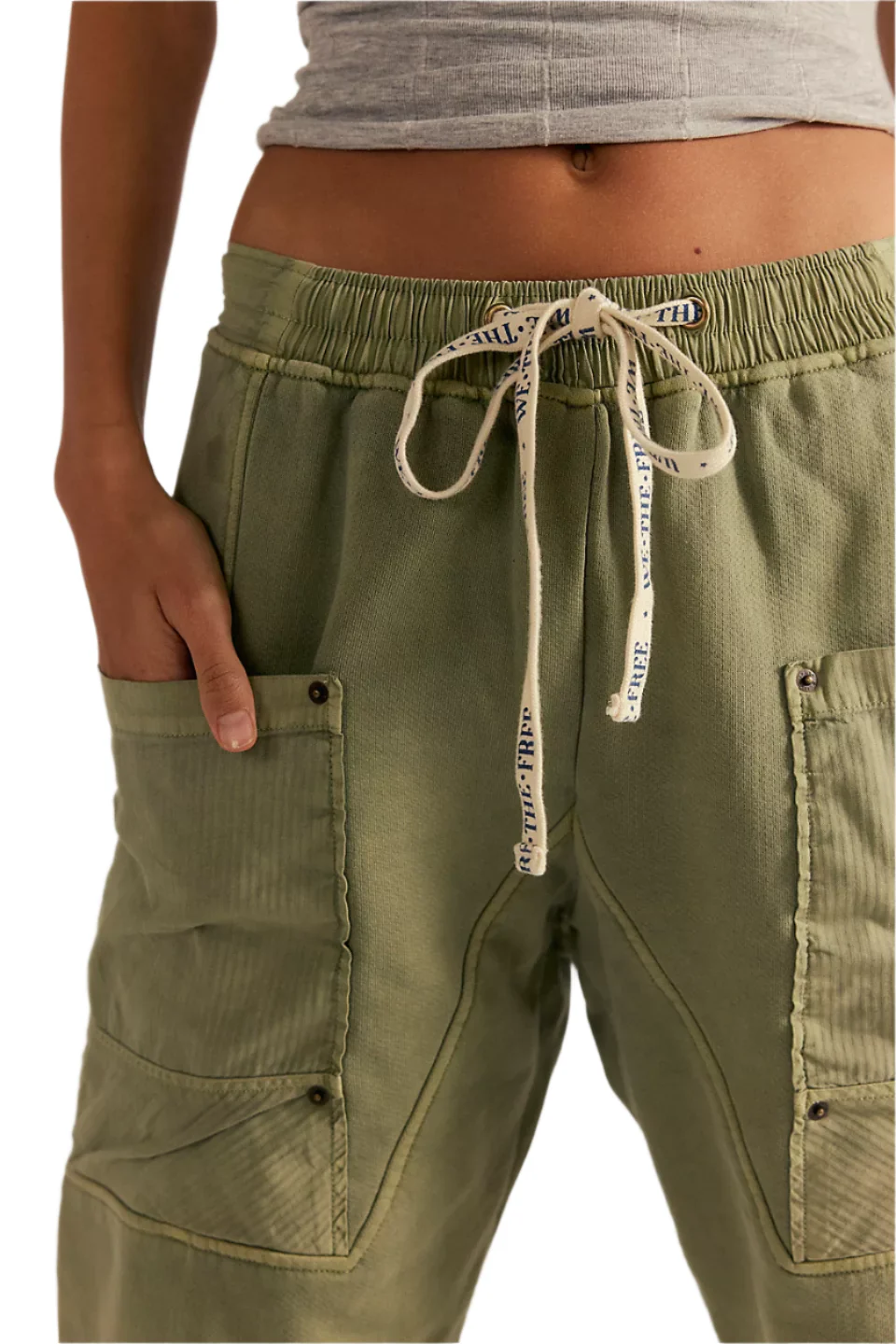 Free People Womens We The Free Jet Set Knit Pull-On Pants - Image 3