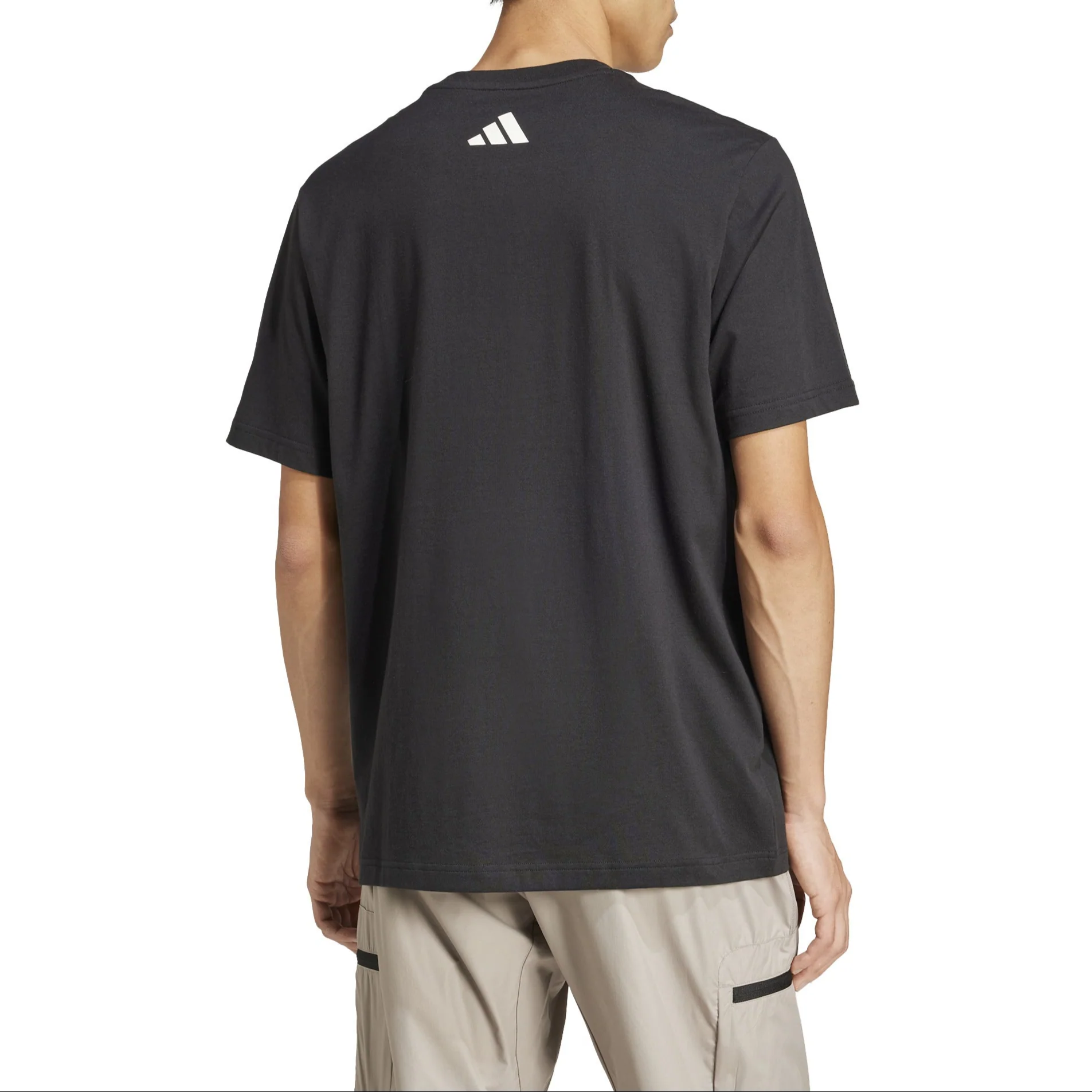 adidas Mens City Escape Logo Graphic Short Sleeve T-Shirt - Image 3