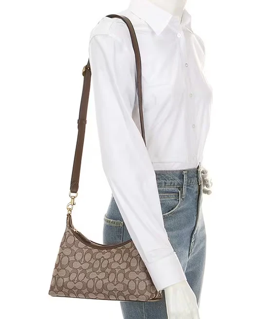 Coach Signature Textile Jacquard Juliet 25 Shoulder Handbag - Image 4
