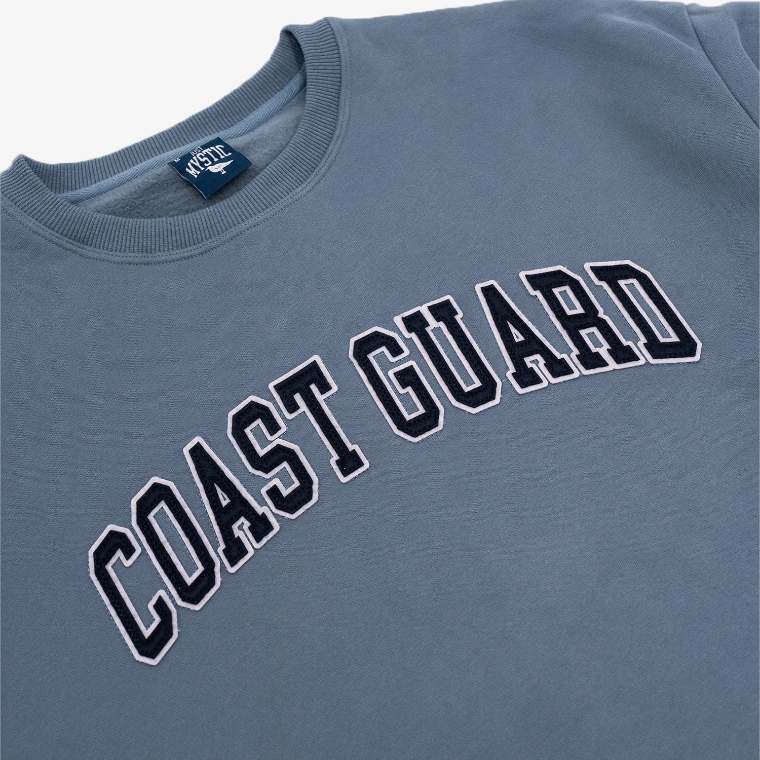 Just Mystic Coast Guard Felt Patch Crewneck Sweatshirt - Image 3
