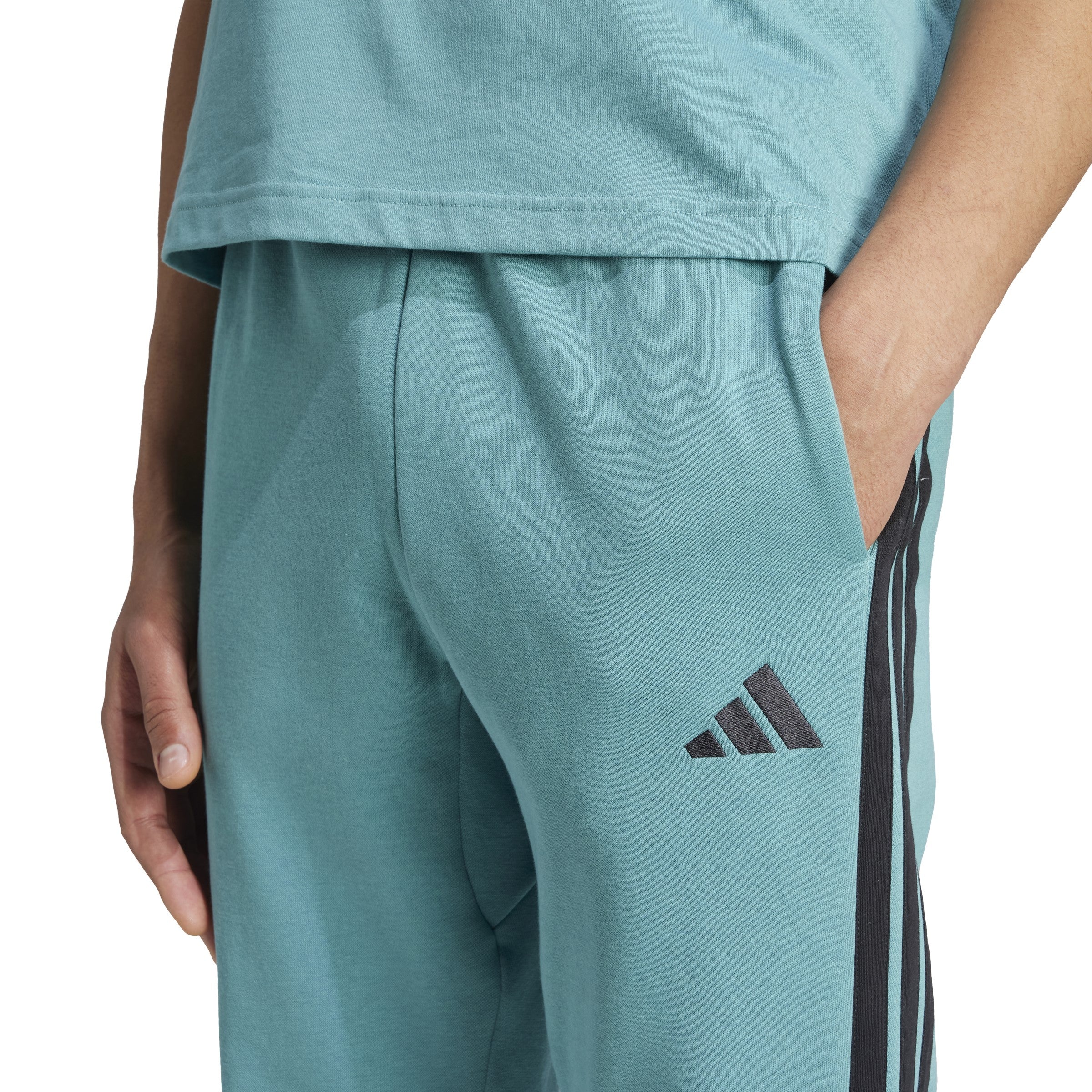 adidas Mens Essentials Stripe Jogger Pants - Image 7