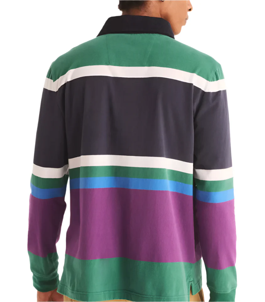 Nautica Mens Classic Fit Rugby Long Sleeve Polo Shirt - Image 2