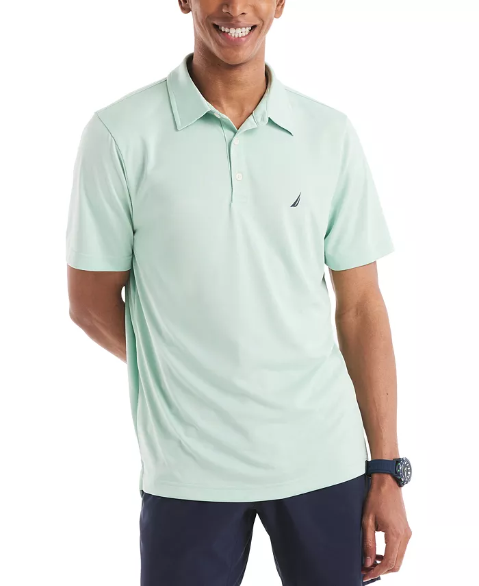 Nautica Mens Classic-Fit Short Sleeve Golf Polo Shirt