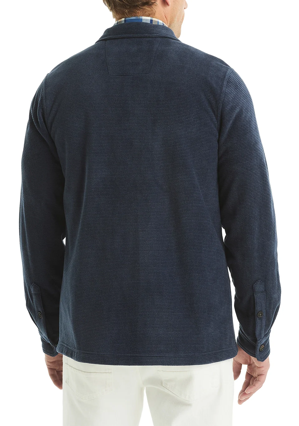 Nautica Mens Nautex Printed Micro Polar Fleece Long Sleeve Shirt - Image 2