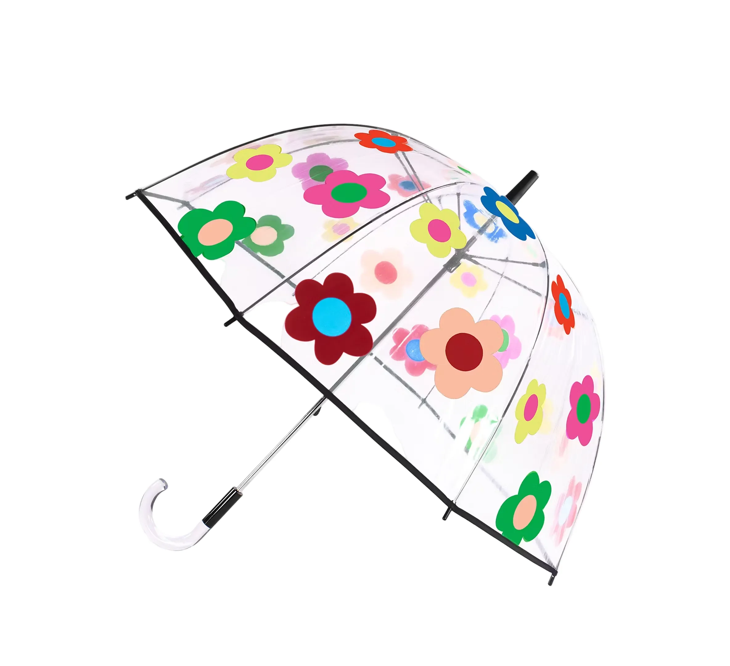 Kate Spade Gingham Garden Clear Umbrella