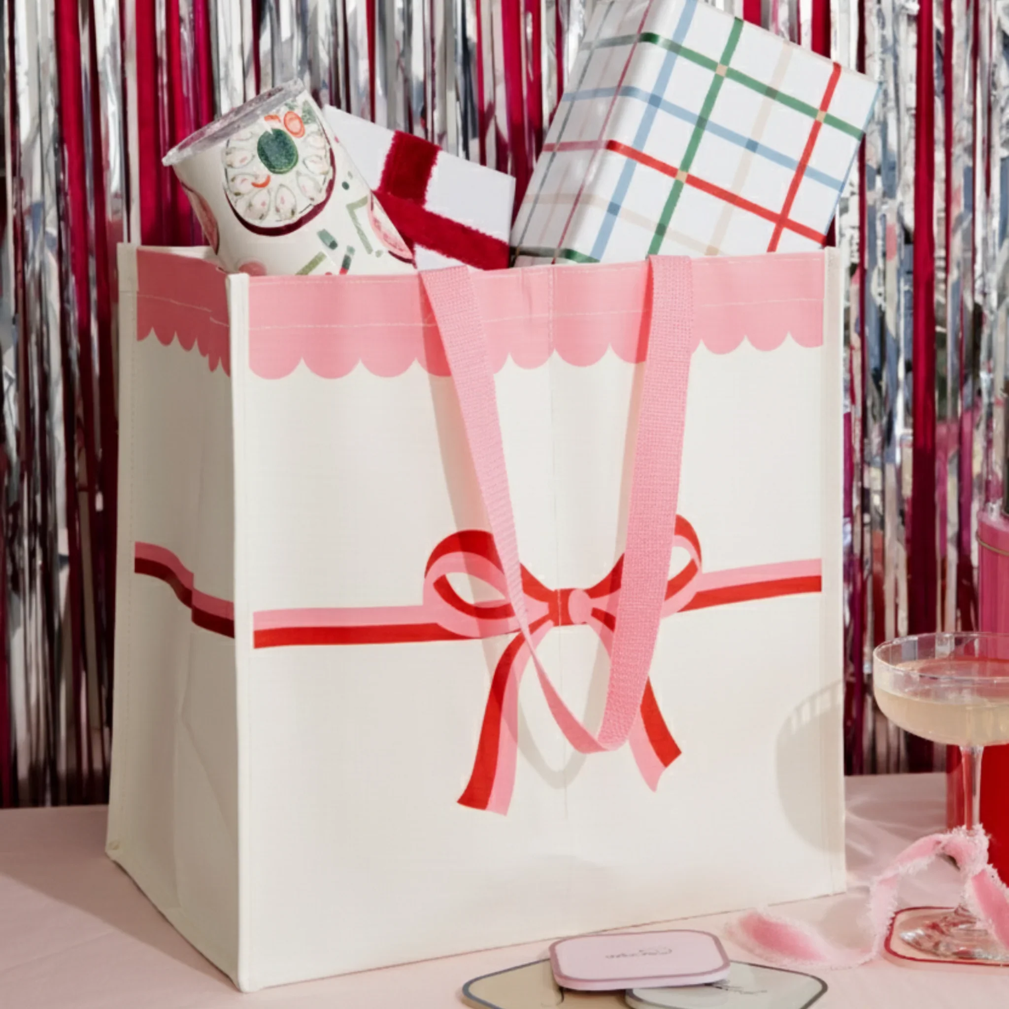 Kate Spade Candy Bow Grocery Tote Bag - Image 3
